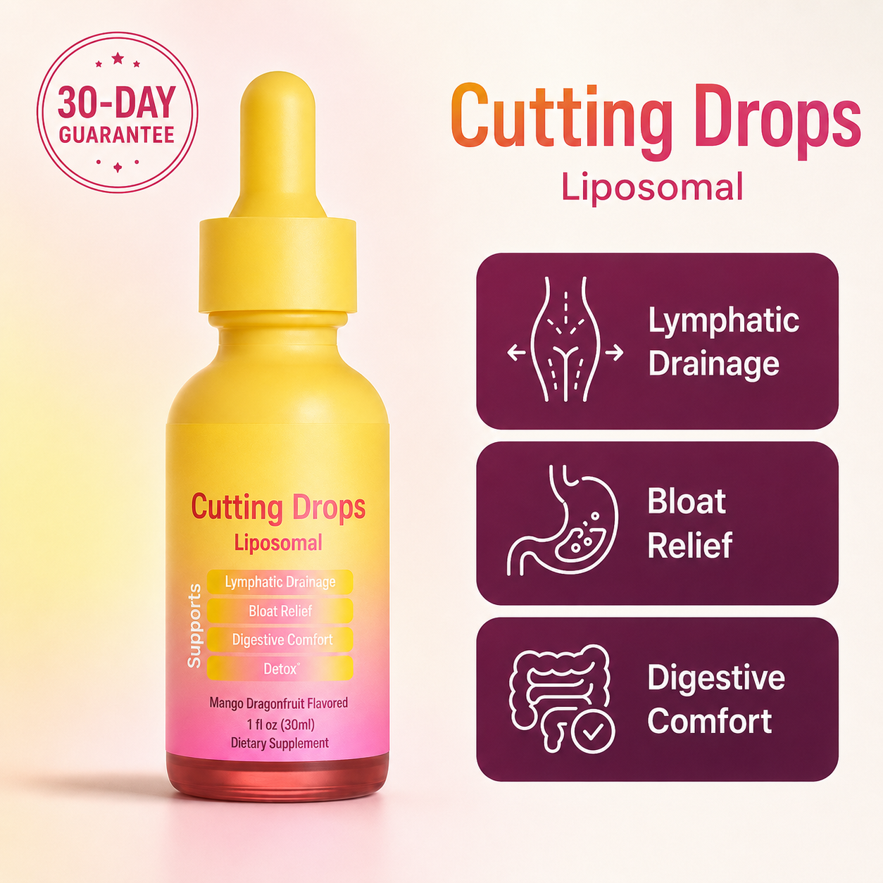 Cutting Drops – Lymphatic-Focused Debloat Formula
